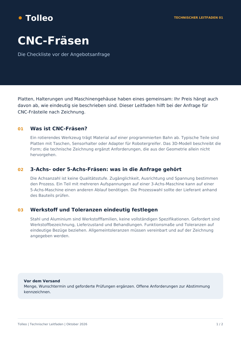 Erste PDF-Seite: CNC-Fräsen